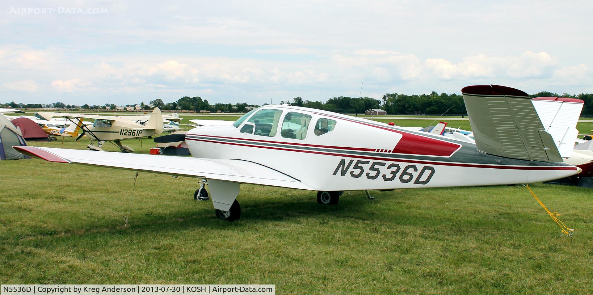 N5536D, 1957 Beech H35 Bonanza C/N D-5086, EAA AirVenture 2013