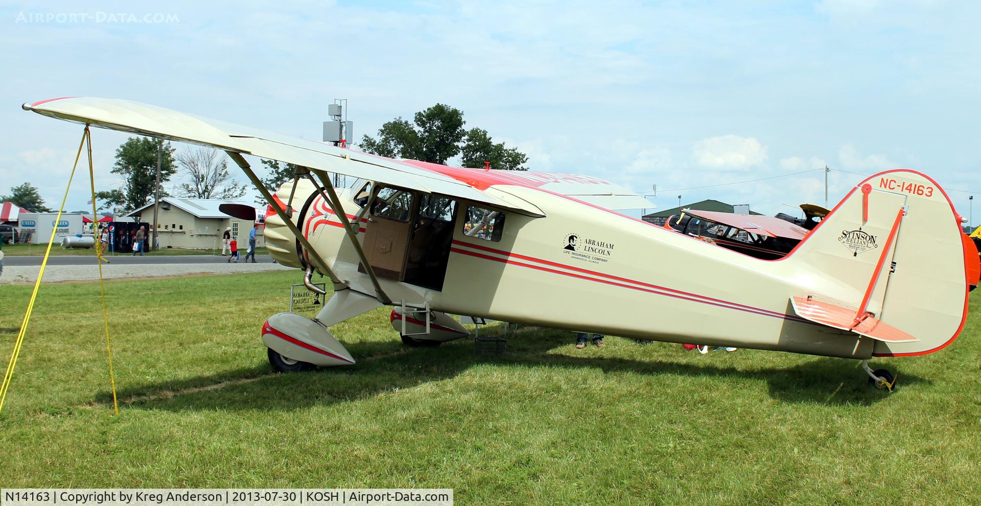 N14163, 1934 Stinson SR-5A Reliant C/N 9276-A, EAA AirVenture 2013