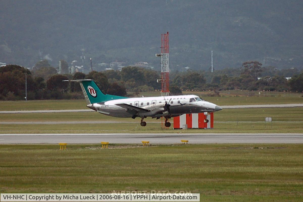 VH-NHC, 1989 Embraer EMB-120ER Brasilia C/N 120152, At Perth