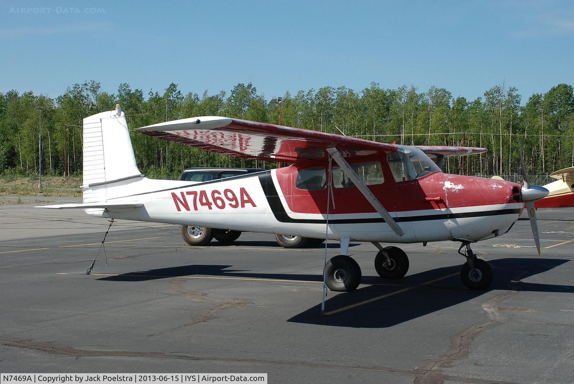 N7469A, 1956 Cessna 172 C/N 29569, C.172 at ramp Wasilla AK