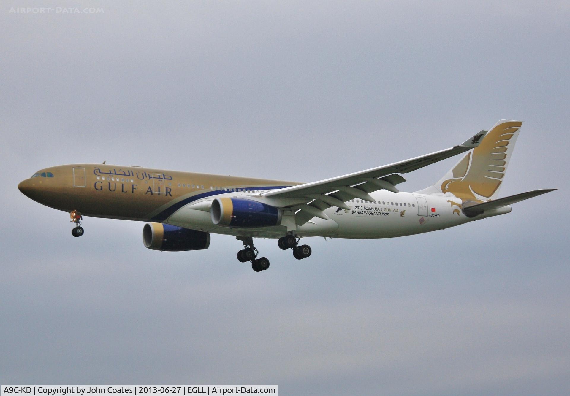 A9C-KD, 1999 Airbus A330-243 C/N 287, Misty finals to 27L