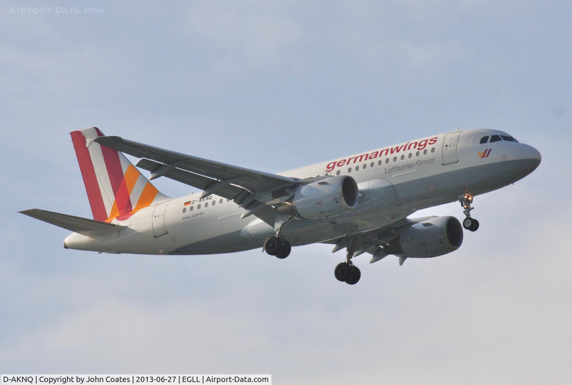 D-AKNQ, 2000 Airbus A319-112 C/N 1170, Finals to 27L