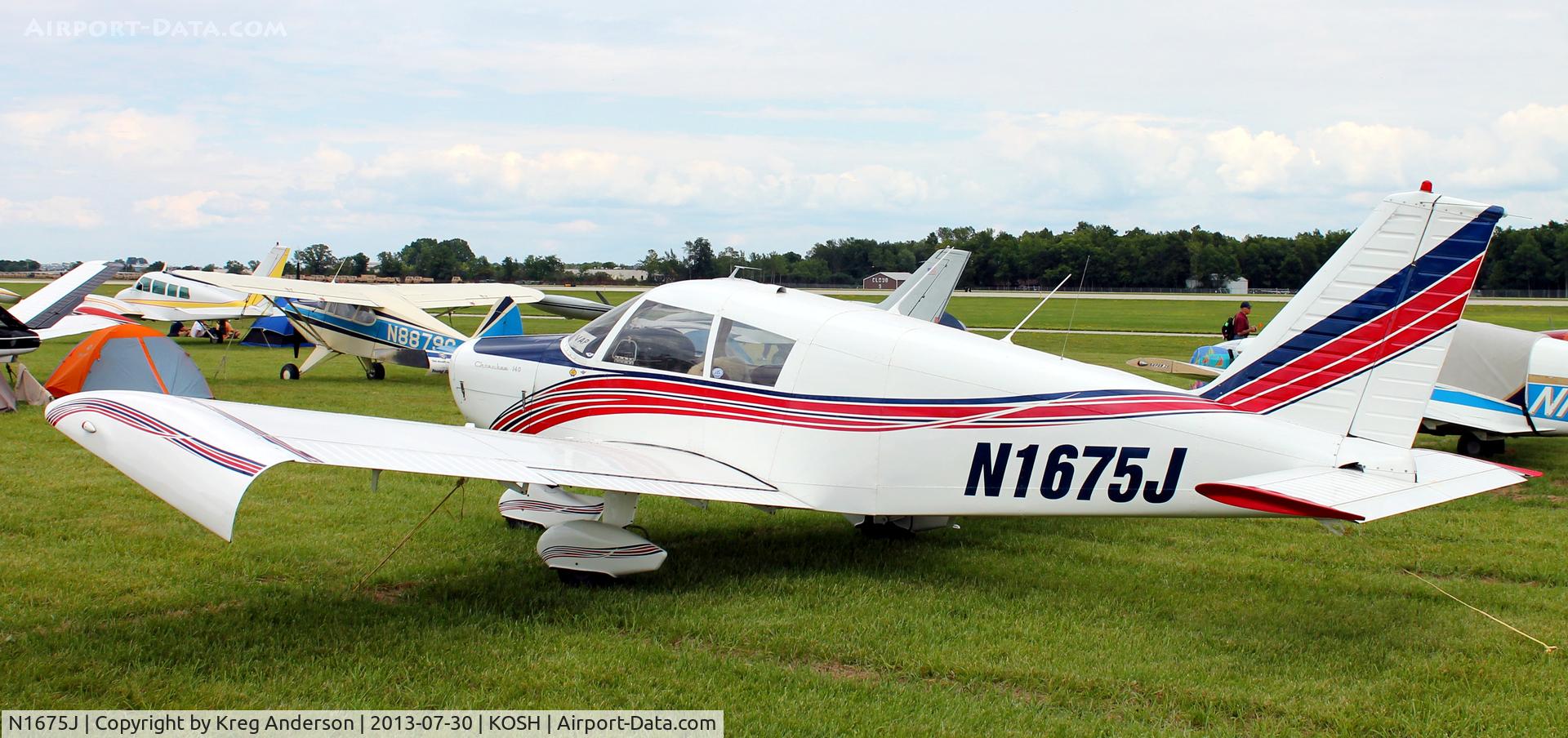 N1675J, 1967 Piper PA-28-140 Cherokee C/N 28-24076, EAA AirVenture 2013