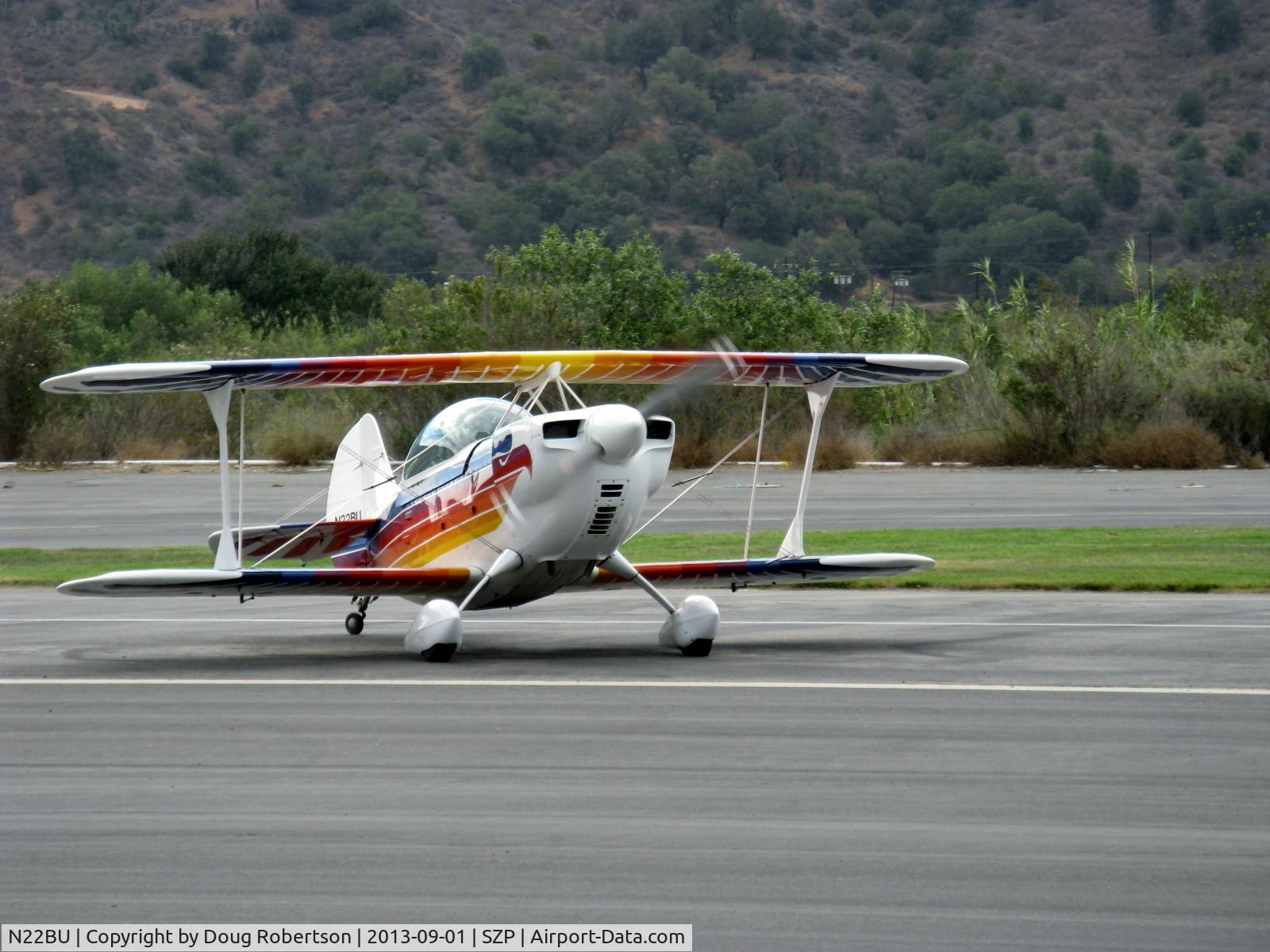 N22BU, 1987 Christen Eagle II C/N BRUNER 0001, 1987 Bruner/Ulmer CHRISTEN EAGLE II, Lycoming AEIO-360 180 Hp, taxi off the active