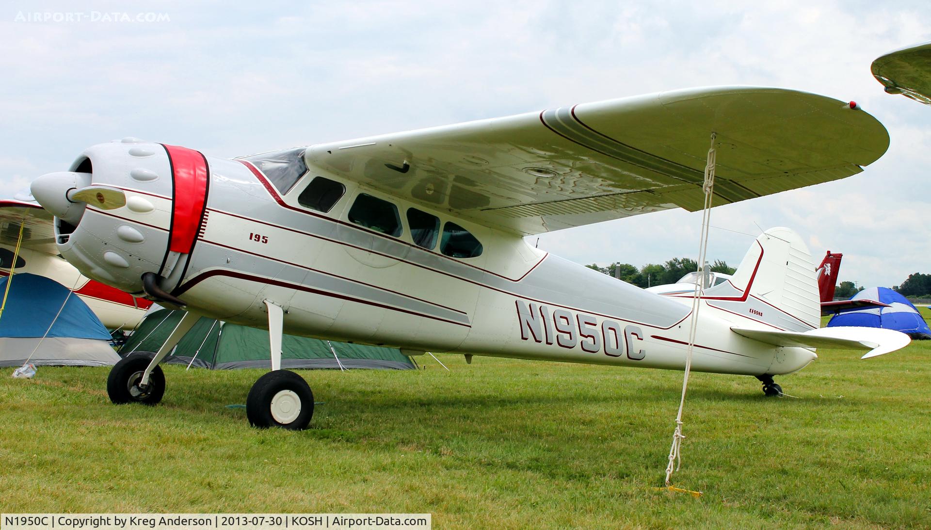 N1950C, 1954 Cessna 195B Businessliner C/N 16183, EAA AirVenture 2013