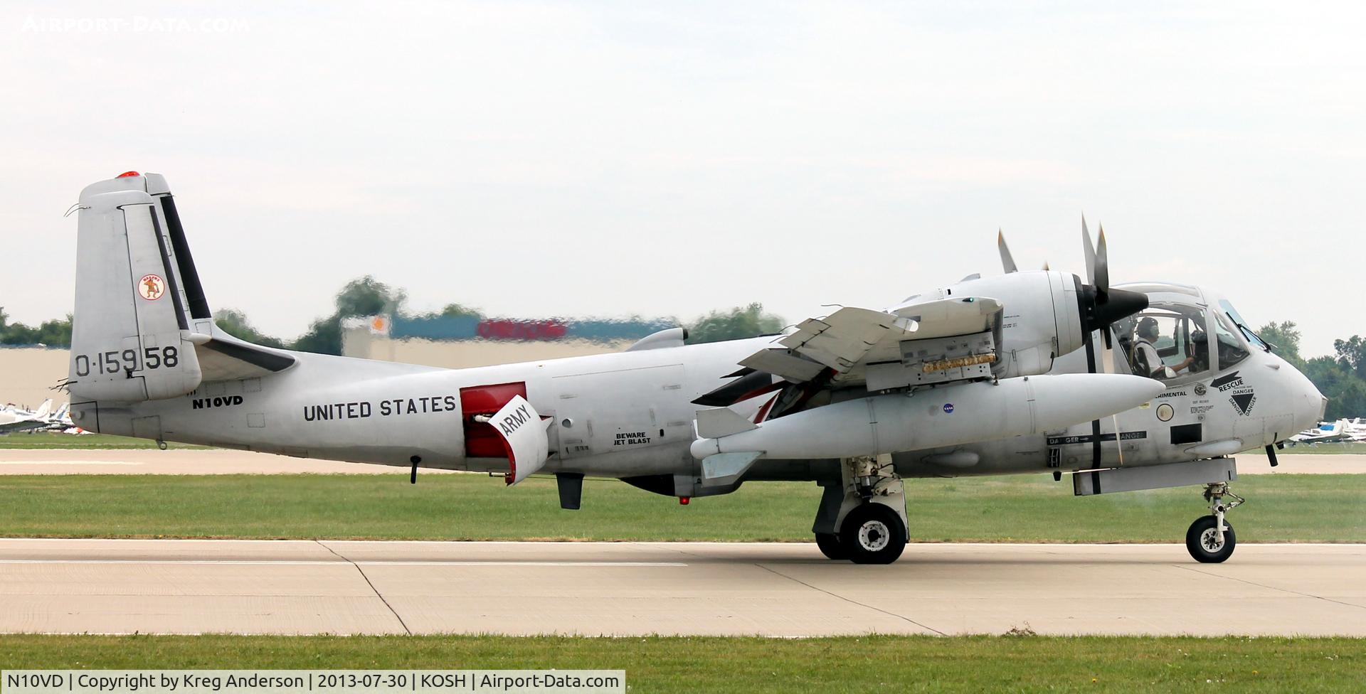 N10VD, 1968 Grumman OV-1D Mohawk C/N 162C, EAA AirVenture 2013
