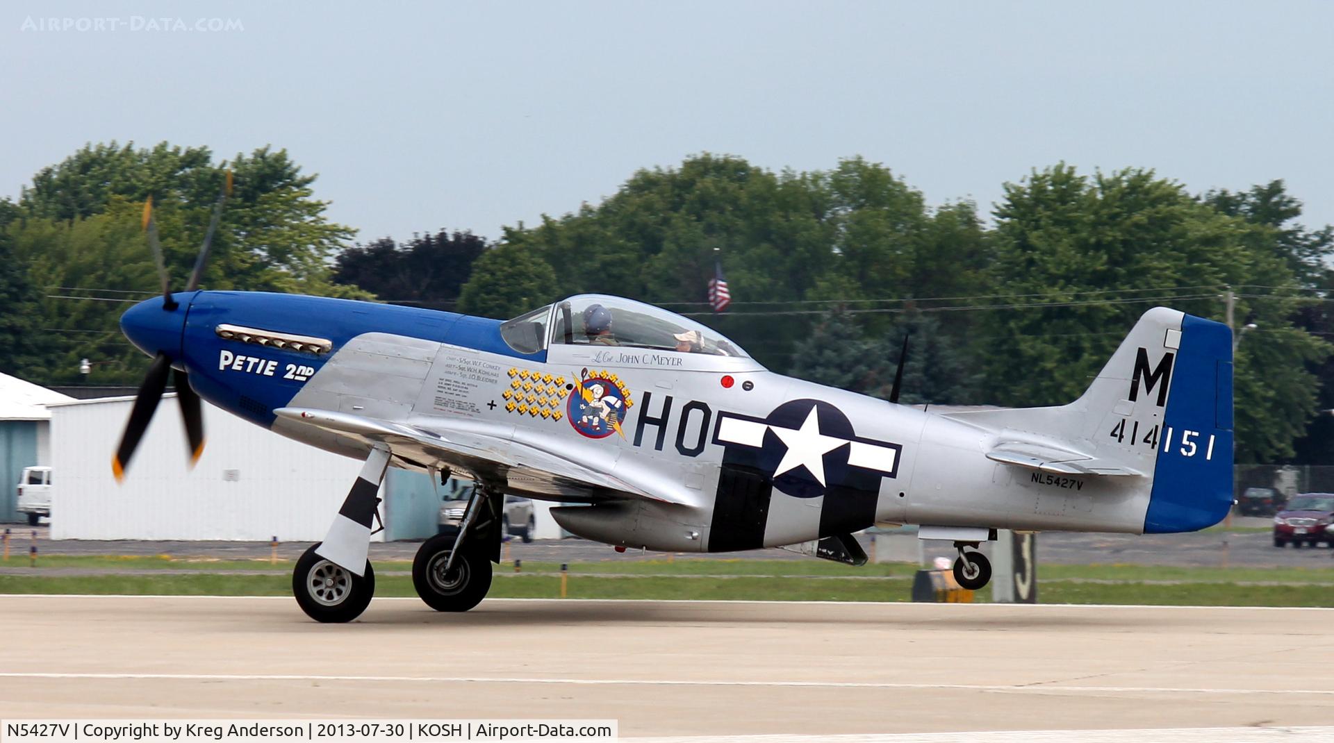 N5427V, 1944 North American F-51D Mustang C/N 44-72942, EAA AirVenture 2013