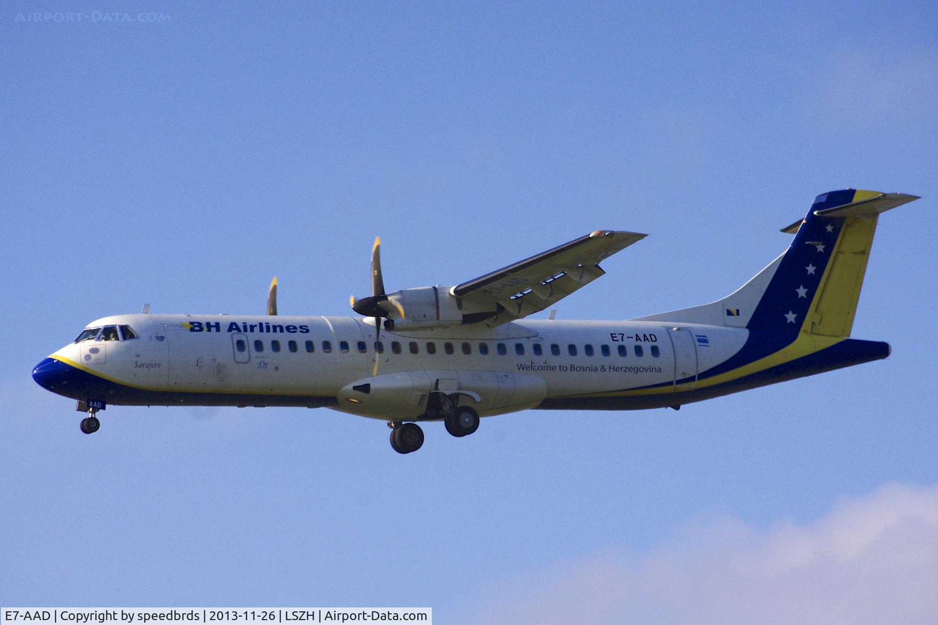 E7-AAD, 1995 ATR 72-212 C/N 464, BH Airlines