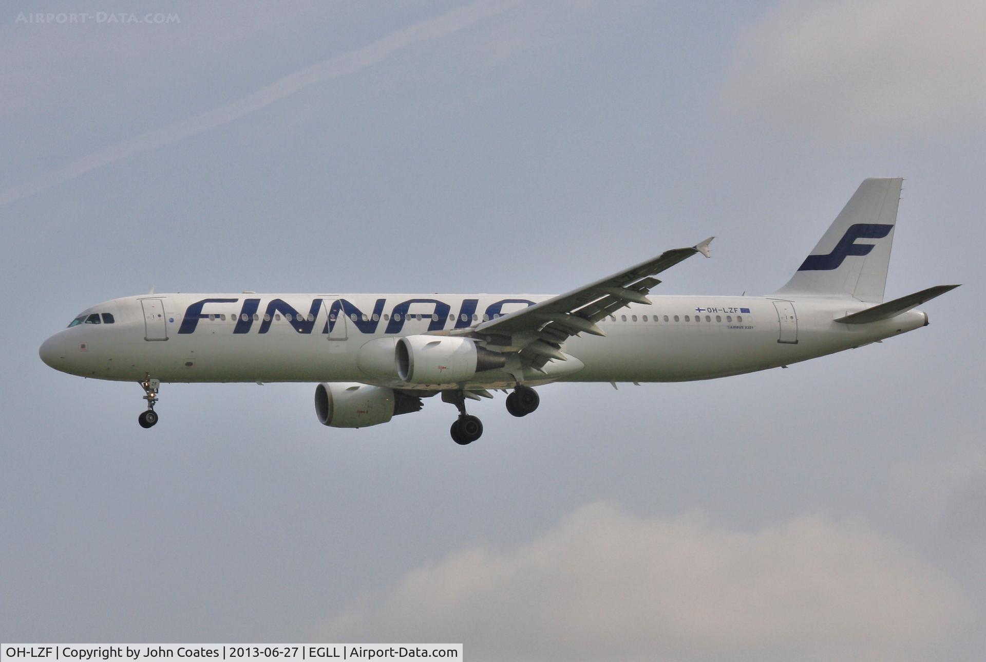 OH-LZF, 2004 Airbus A321-211 C/N 2208, Finals to 27L
