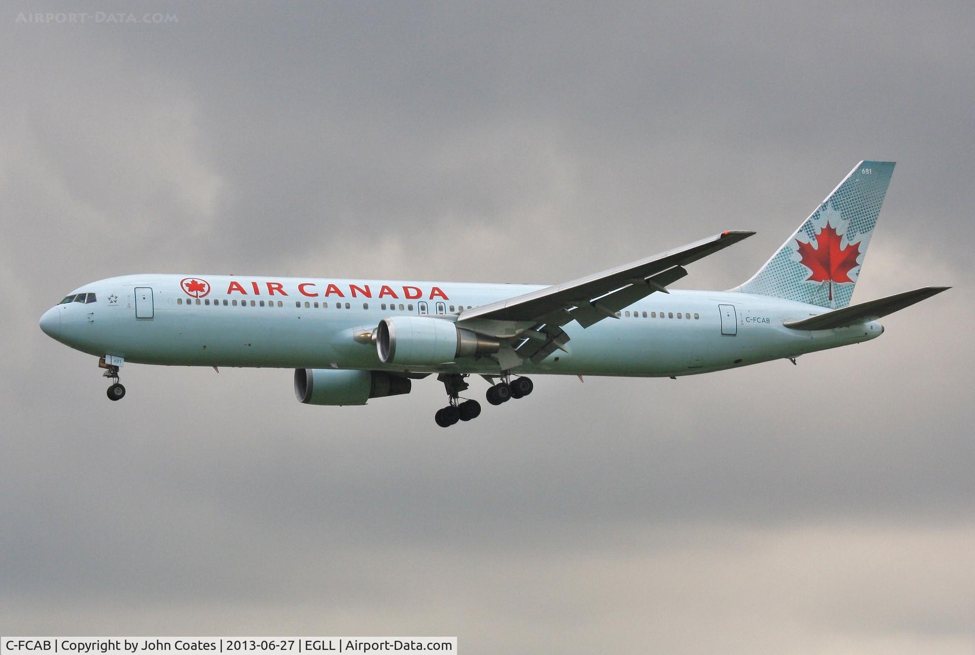 C-FCAB, 1988 Boeing 767-375/ER C/N 24082, Morning arrival to 27L