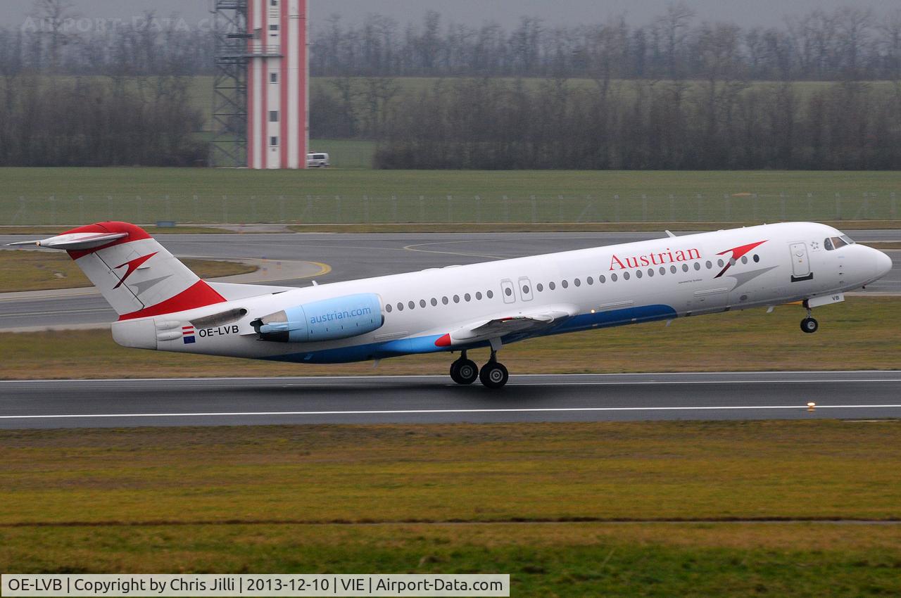 OE-LVB, 1994 Fokker 100 (F-28-0100) C/N 11502, Austrian Airlines