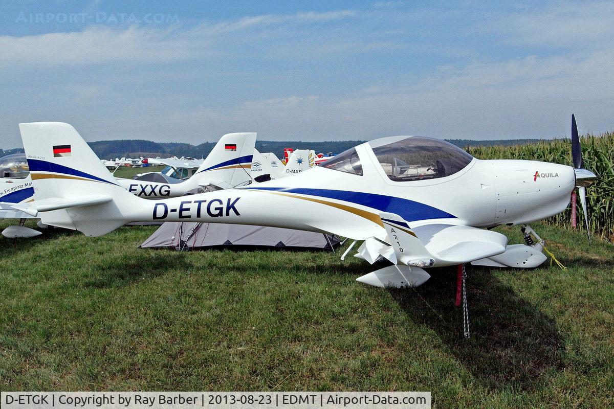 D-ETGK, Aquila A210 (AT01) C/N AT01-193, Aquila A.210 (AT01) [AT01-193] Tannheim~D 23/08/2013