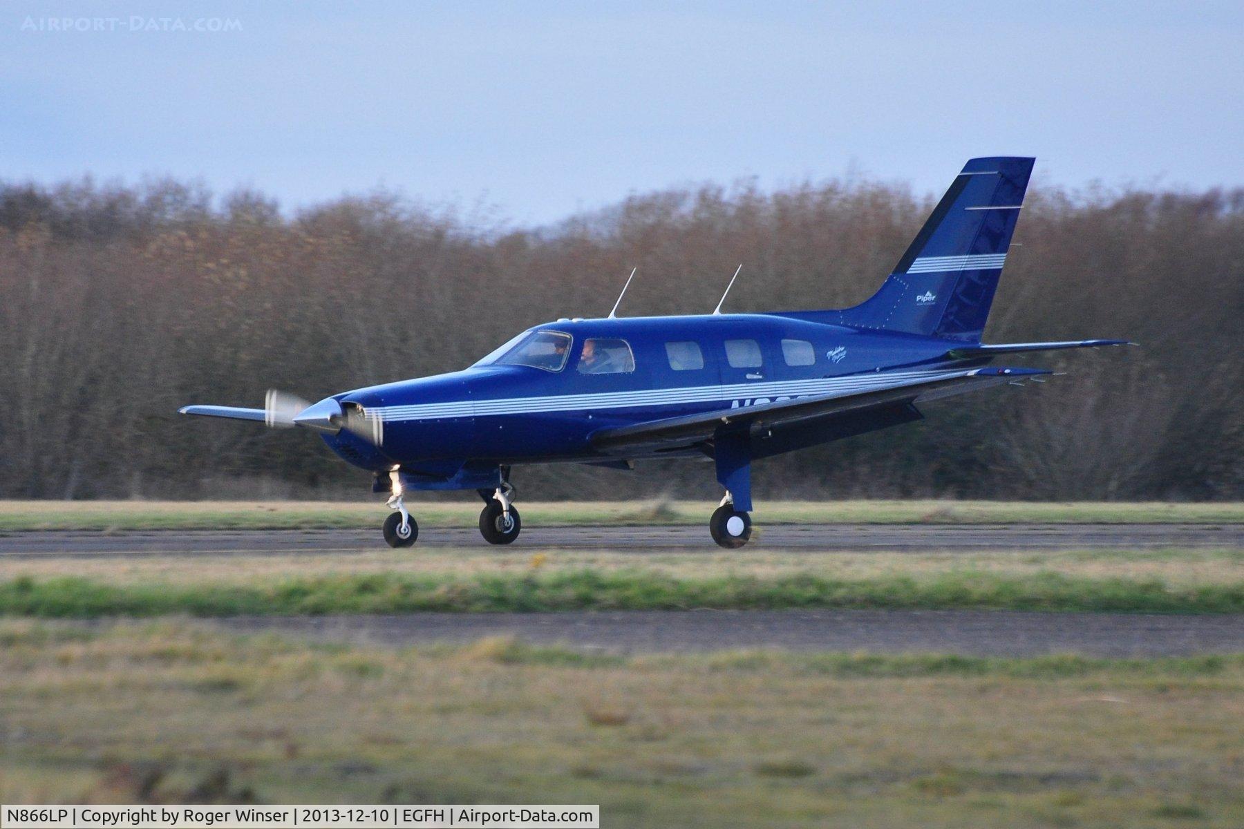 N866LP, 1997 Piper PA-46-350P Malibu Mirage C/N 4636130, Resident Malibu Mirage touch and go Runway 22.
