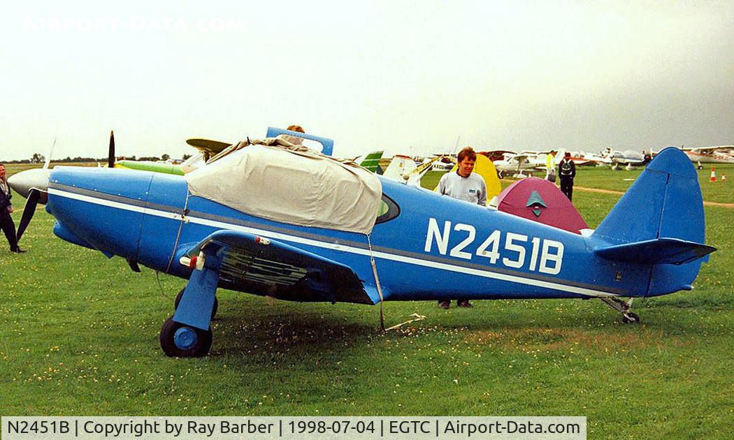 N2451B, 1951 Temco GC-1B Swift C/N 3751, Temco Globe GC-1B Swift [3751] Cranfield~G 04/07/1998