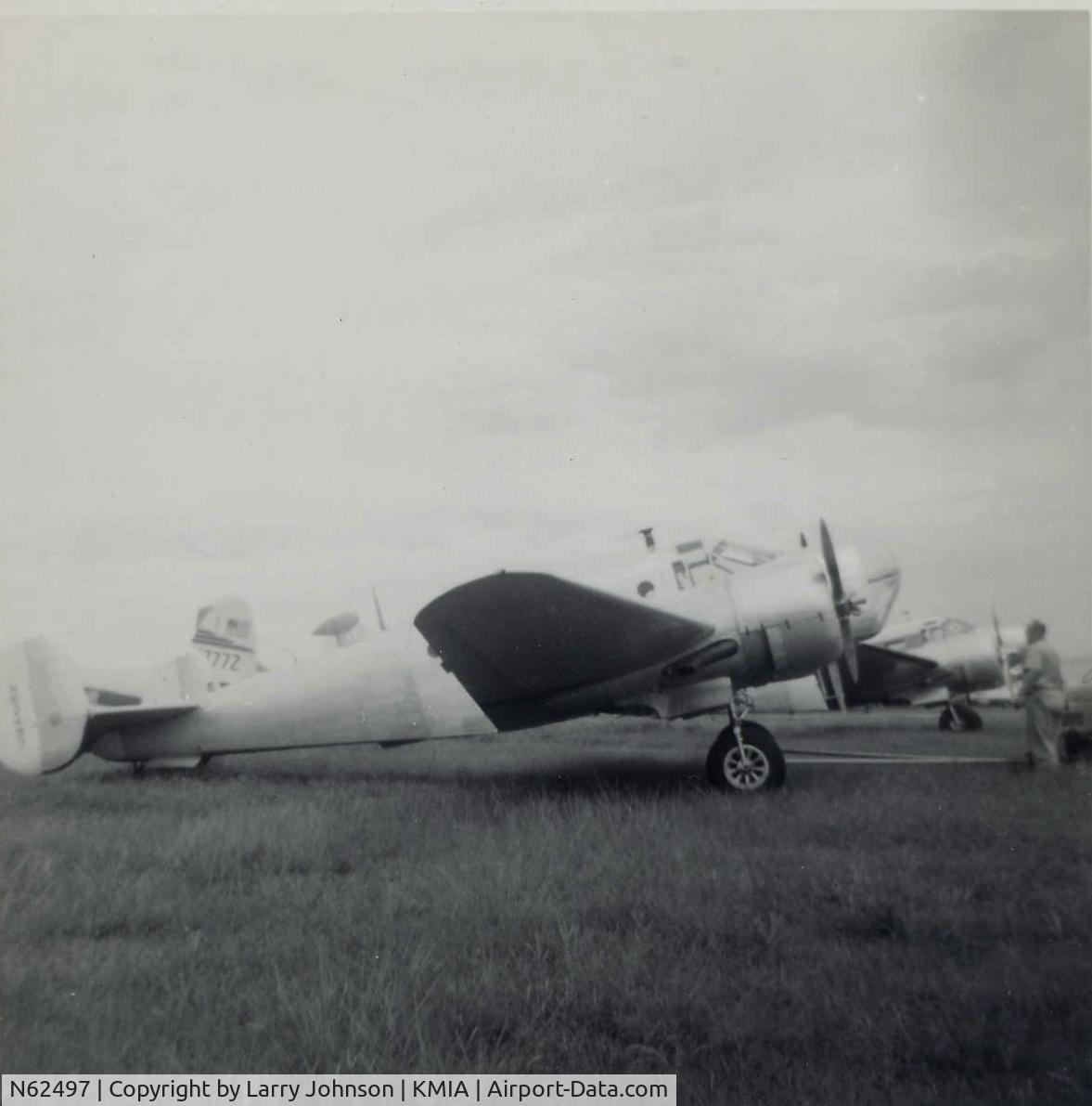 N62497, Beech AT-11 Kansan C/N 3229, I shot this in MIA 1960 with a poor quality 