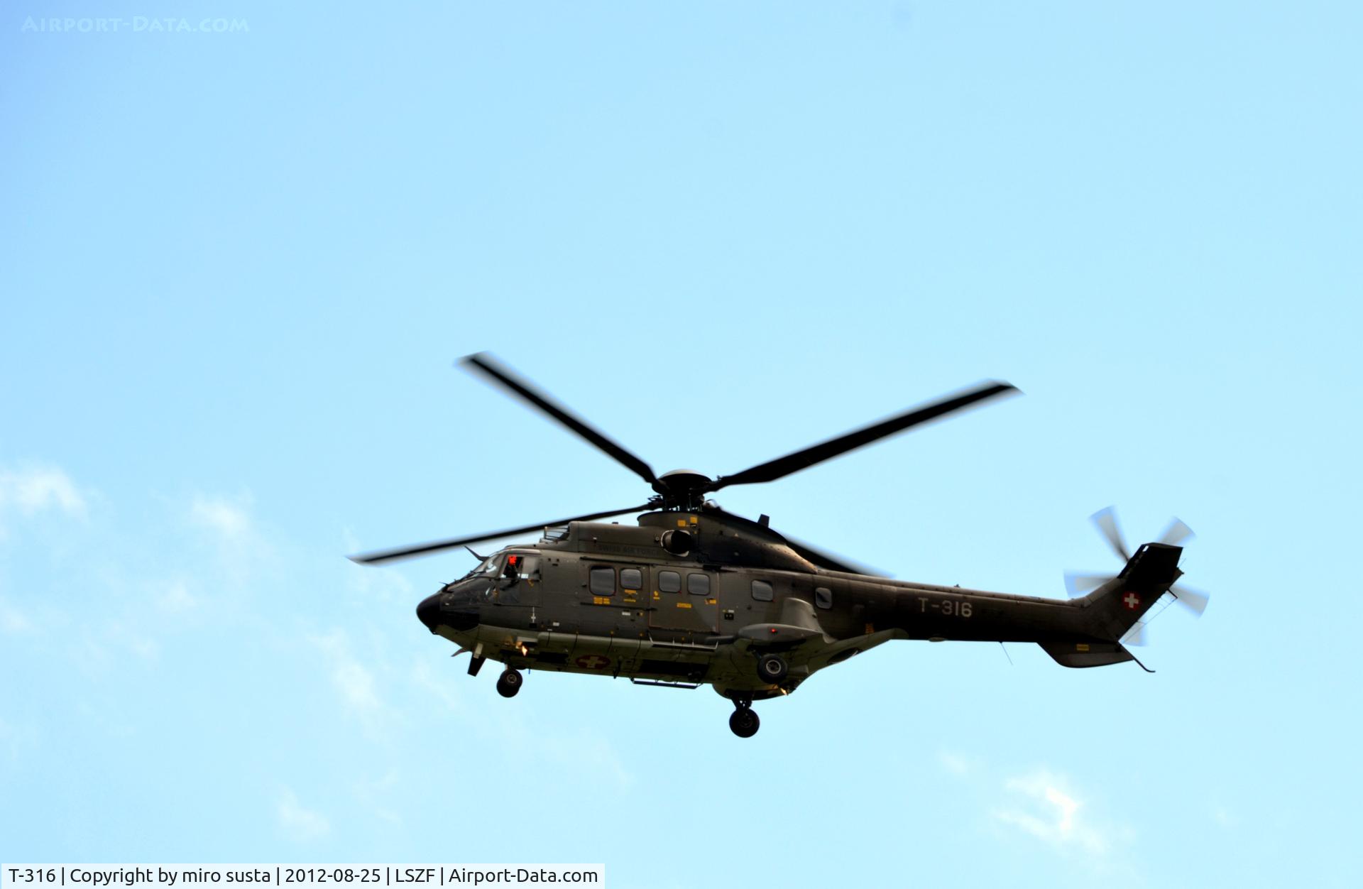 T-316, Aerospatiale TH89 Super Puma (AS-332M1) C/N 2334, T-316 Swiss army aerospatiale AS332M1 Super Puma C/N 2334 helicopter during air-show at Birrfeld airfield in Switzerland