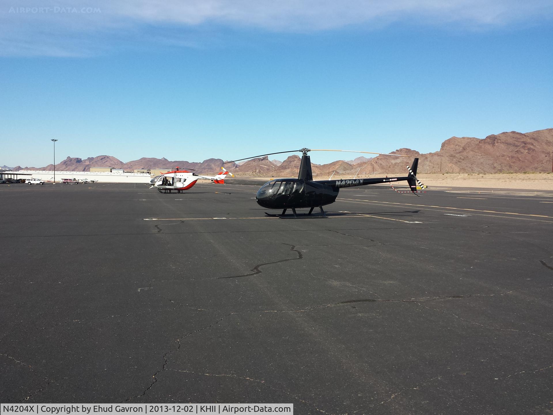 N4204X, Robinson R44 II C/N 12625, N4204X after a rest stop at Lake Havasu
