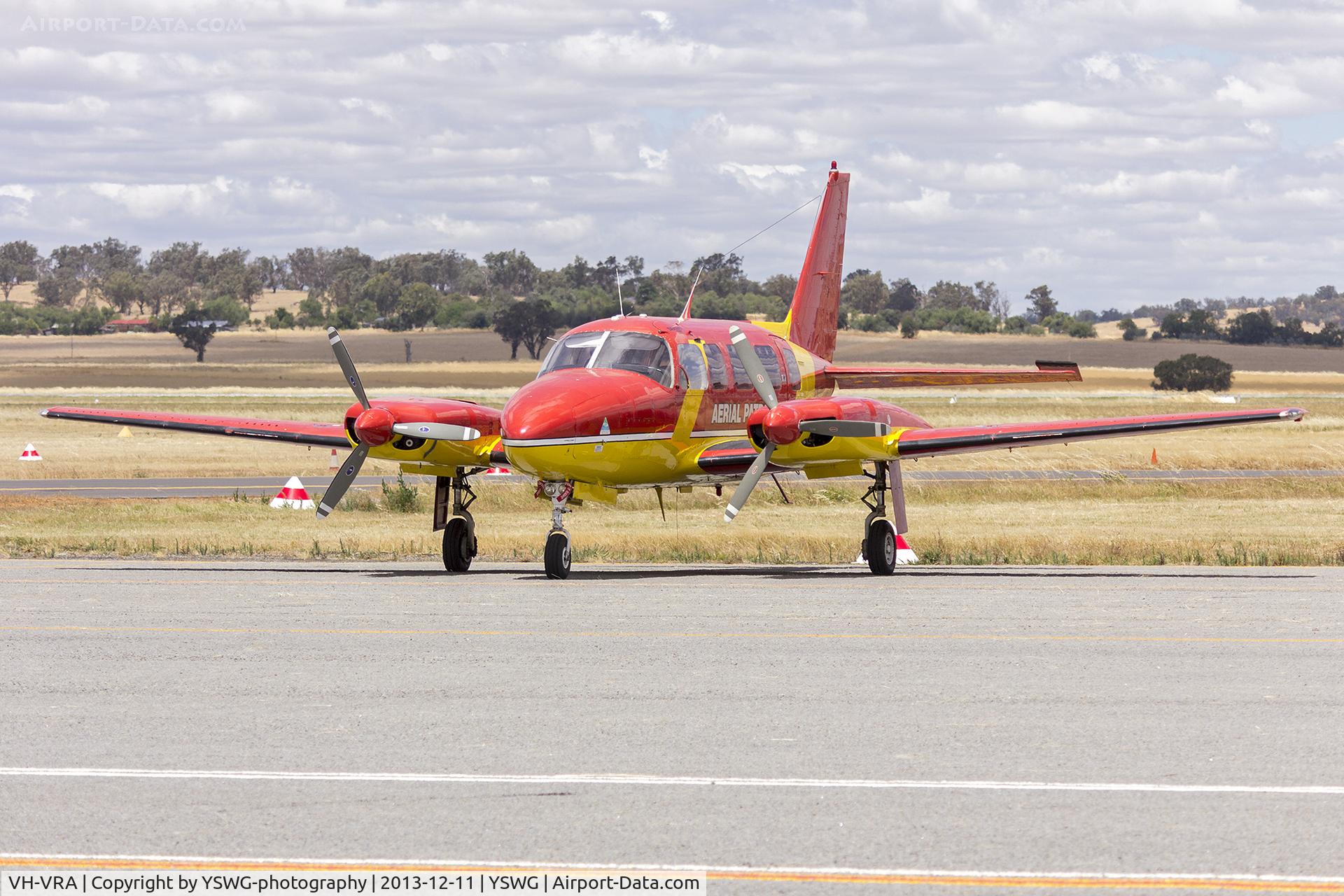 VH-VRA, 1978 Piper PA-31-350 Chieftain C/N 31-7852012, City of Wollongong Aerial Patrol (VH-VRA) Piper PA-31-350 Chieftain in the general aviation area at Wagga Wagga Airport.