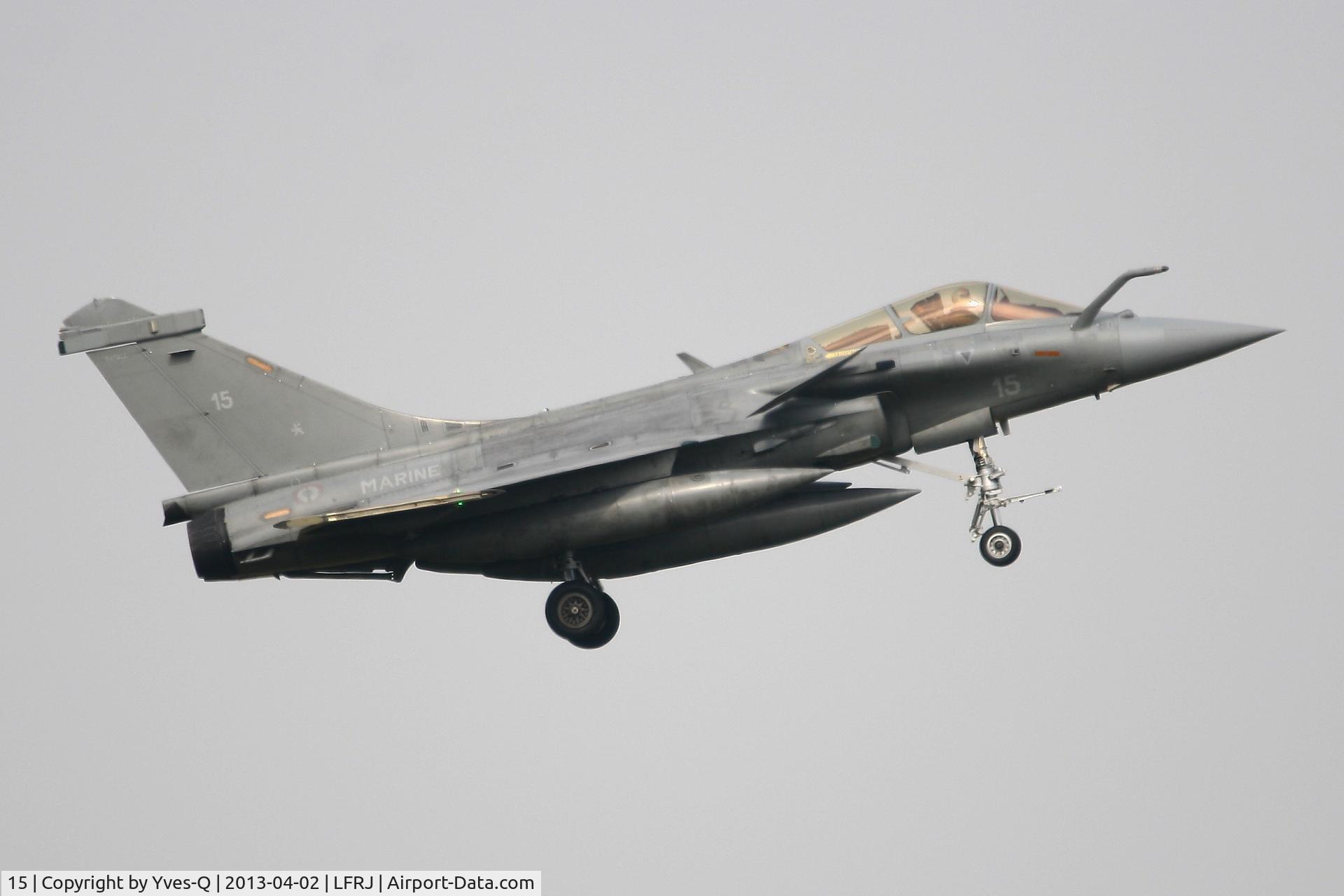 15, Dassault Rafale M C/N 15, French Naval Aviation Dassault Rafale M, Short Approach Rwy 08, Landivisiau Naval Air Base (LFRJ)