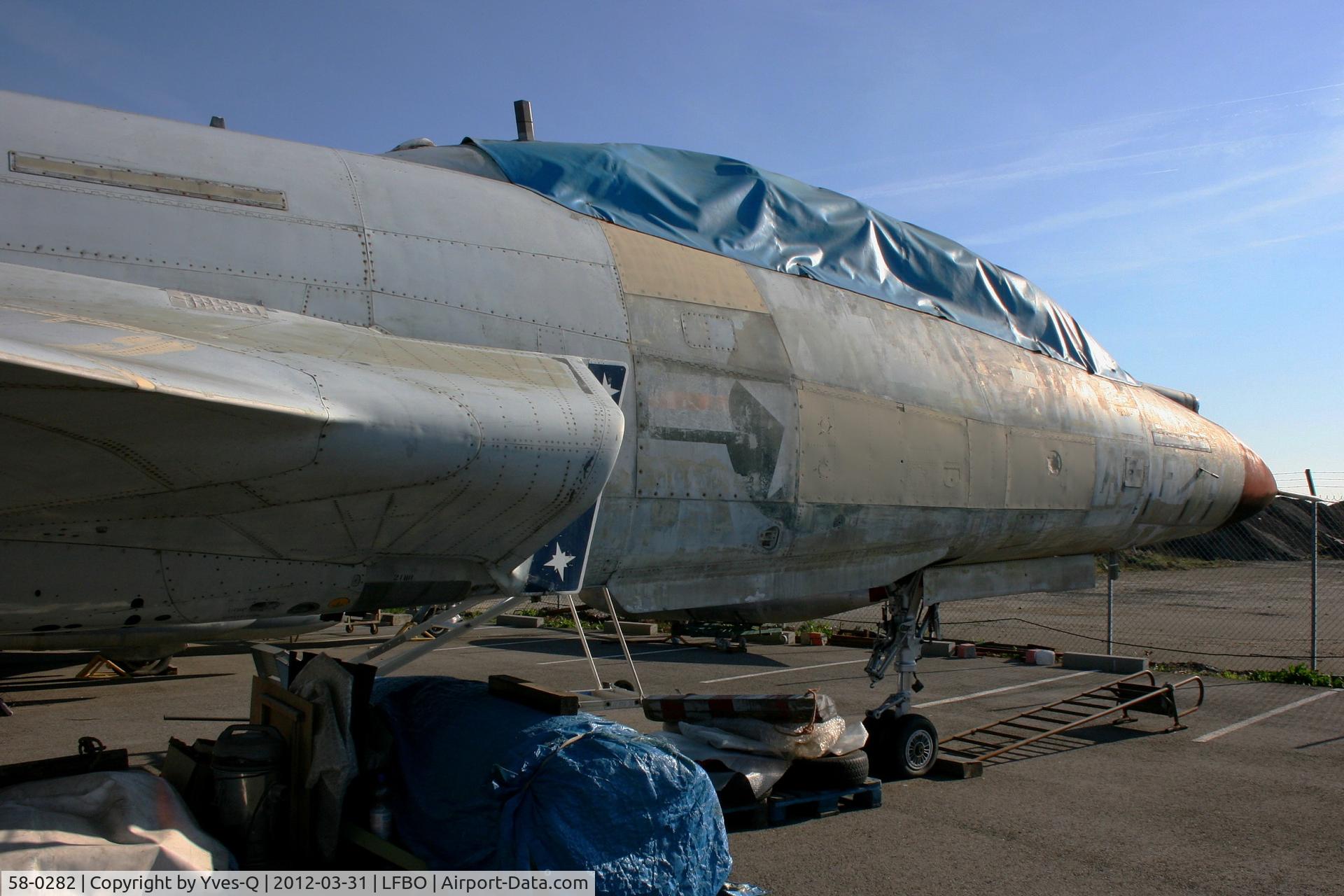 58-0282, 1958 McDonnell F-101B-105-MC Voodoo C/N 654, McDonnell F-101B-105-MC Voodoo, Les Ailes Anciennes Museum, Toulouse-Blagnac