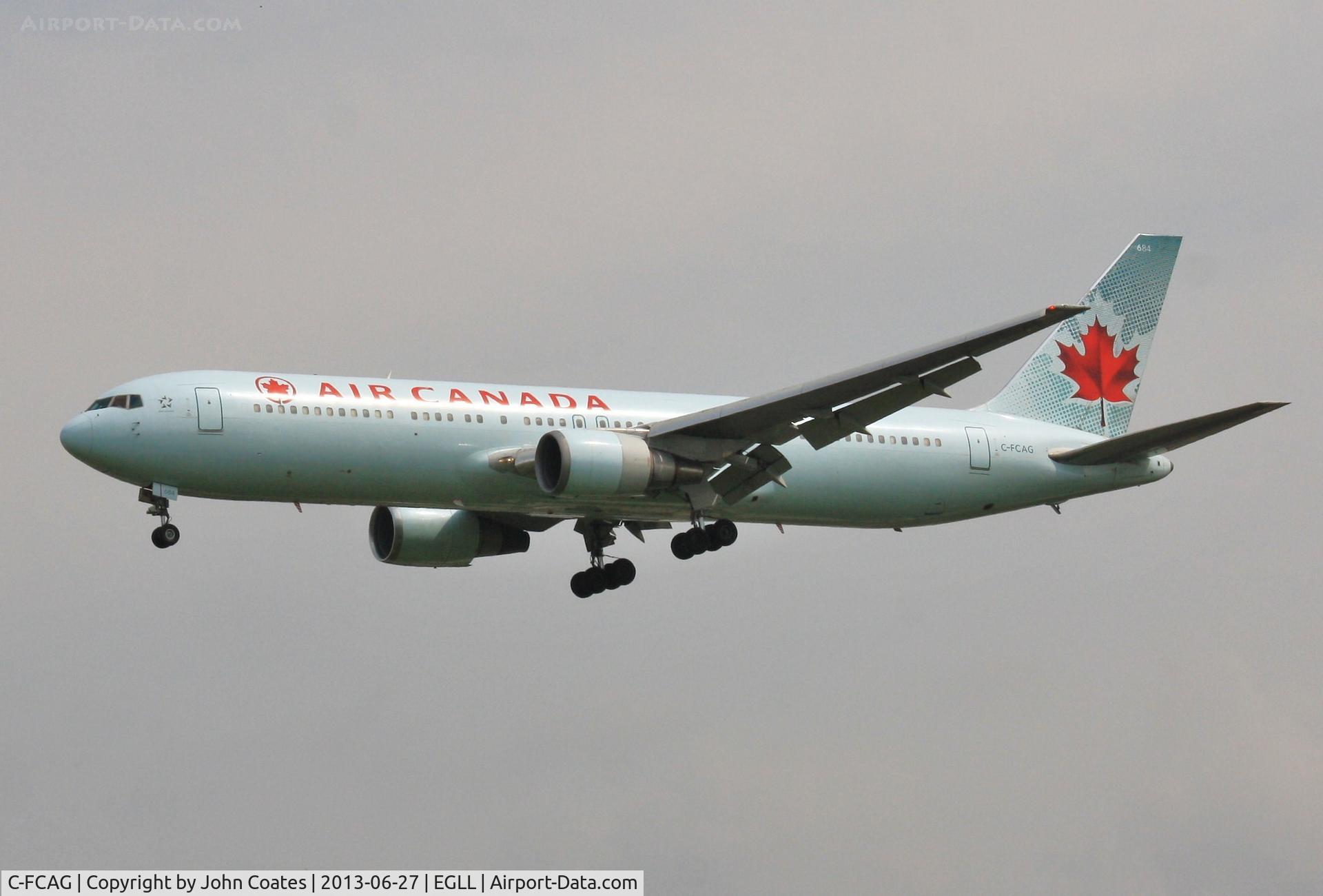 C-FCAG, 1988 Boeing 767-375/ER C/N 24085, Finals to 27L