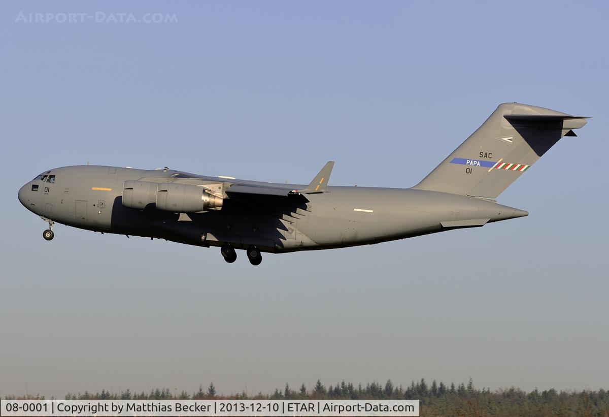 08-0001, 2008 Boeing C-17A Globemaster III C/N F-207, 08-0001