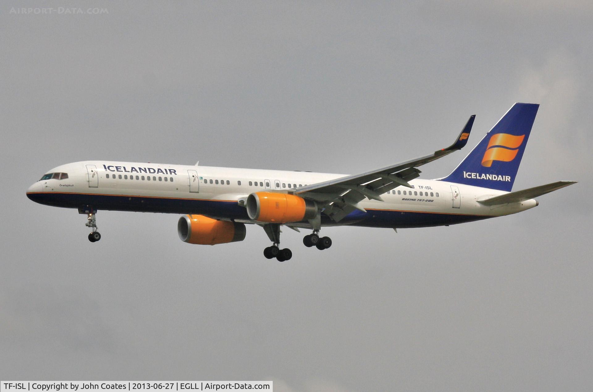 TF-ISL, 1991 Boeing 757-223 C/N 25295, On approach to 27L