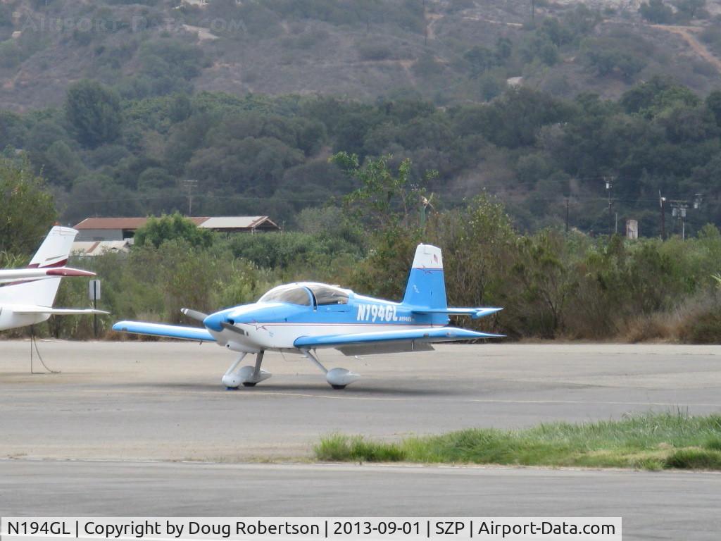 N194GL, 2003 Vans RV-9A C/N 90118, 2003 Larsen VAN's RV-9A, Lycoming O-320 160 Hp, far from home