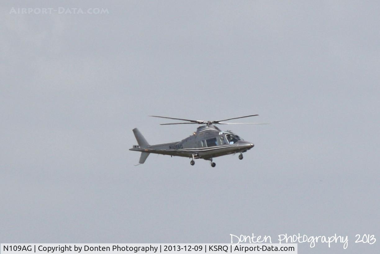 N109AG, 1984 Agusta A109A II C/N 7260, Agusta A109 (N109AG) arrives at Sarasota-Bradenton International Airport