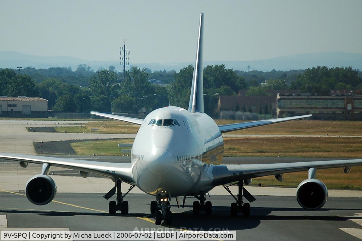9V-SPQ, Boeing 747-412 C/N 28025, At Frankfurt