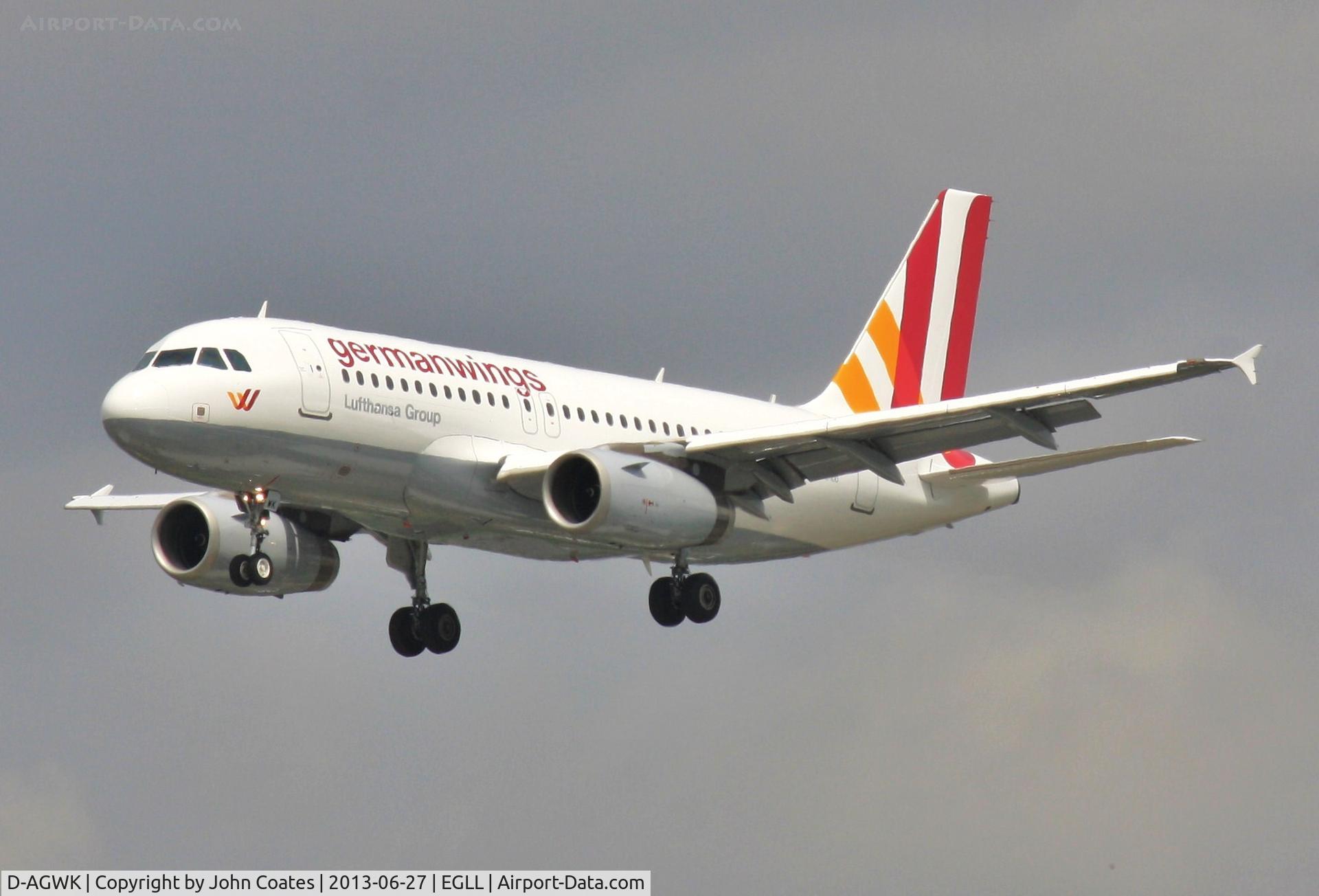 D-AGWK, 2008 Airbus A319-132 C/N 3500, On approach to 27L