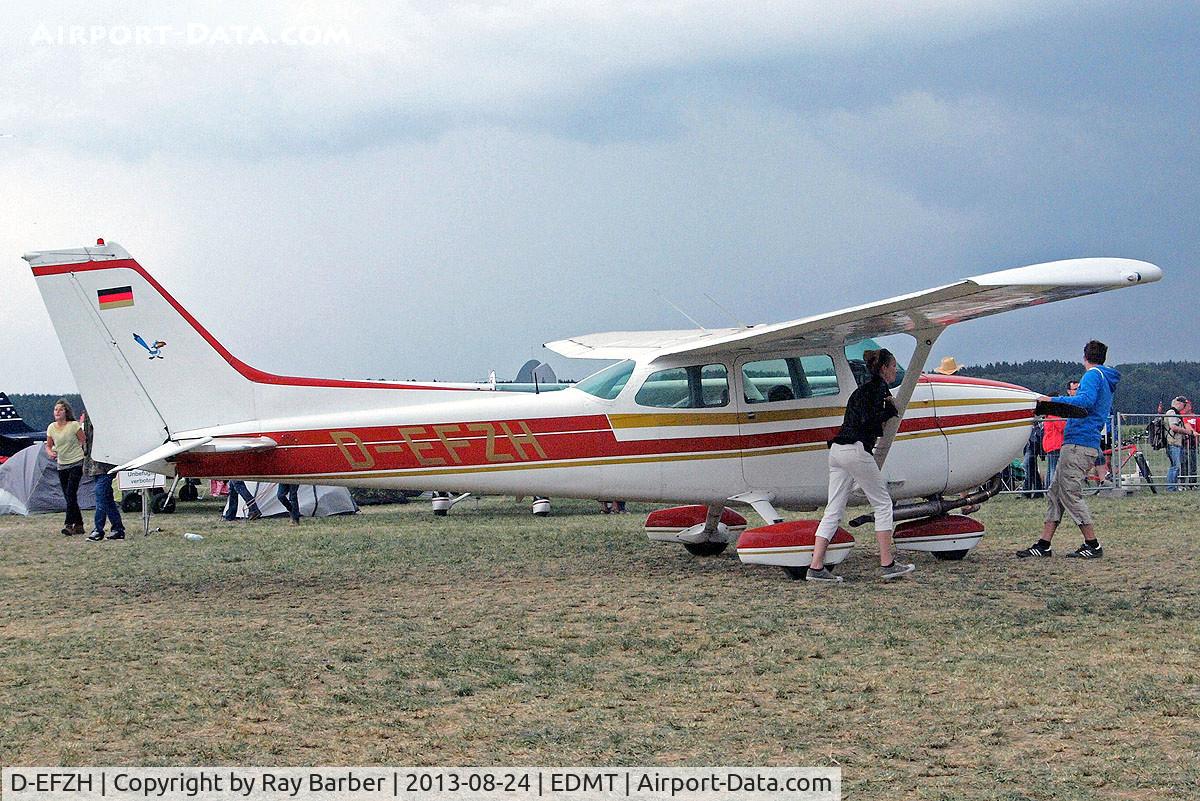 D-EFZH, Cessna 172N C/N 17268307, Cessna 172P Skyhawk [172-68307] Tannheim~D 24/08/2013. Being pulled out for departure to conserve fuel. One of many that did this.