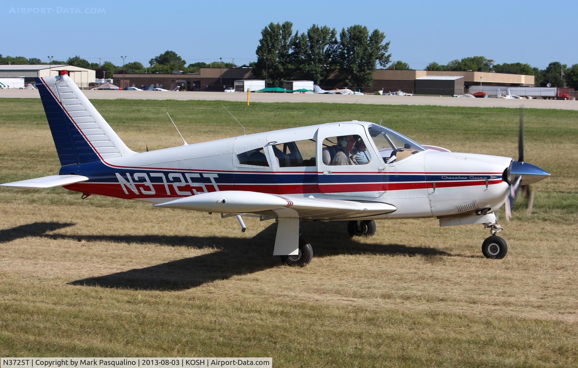 N3725T, 1967 Piper PA-28R-180 Cherokee Arrow C/N 28R-30031, Piper PA-28R-180