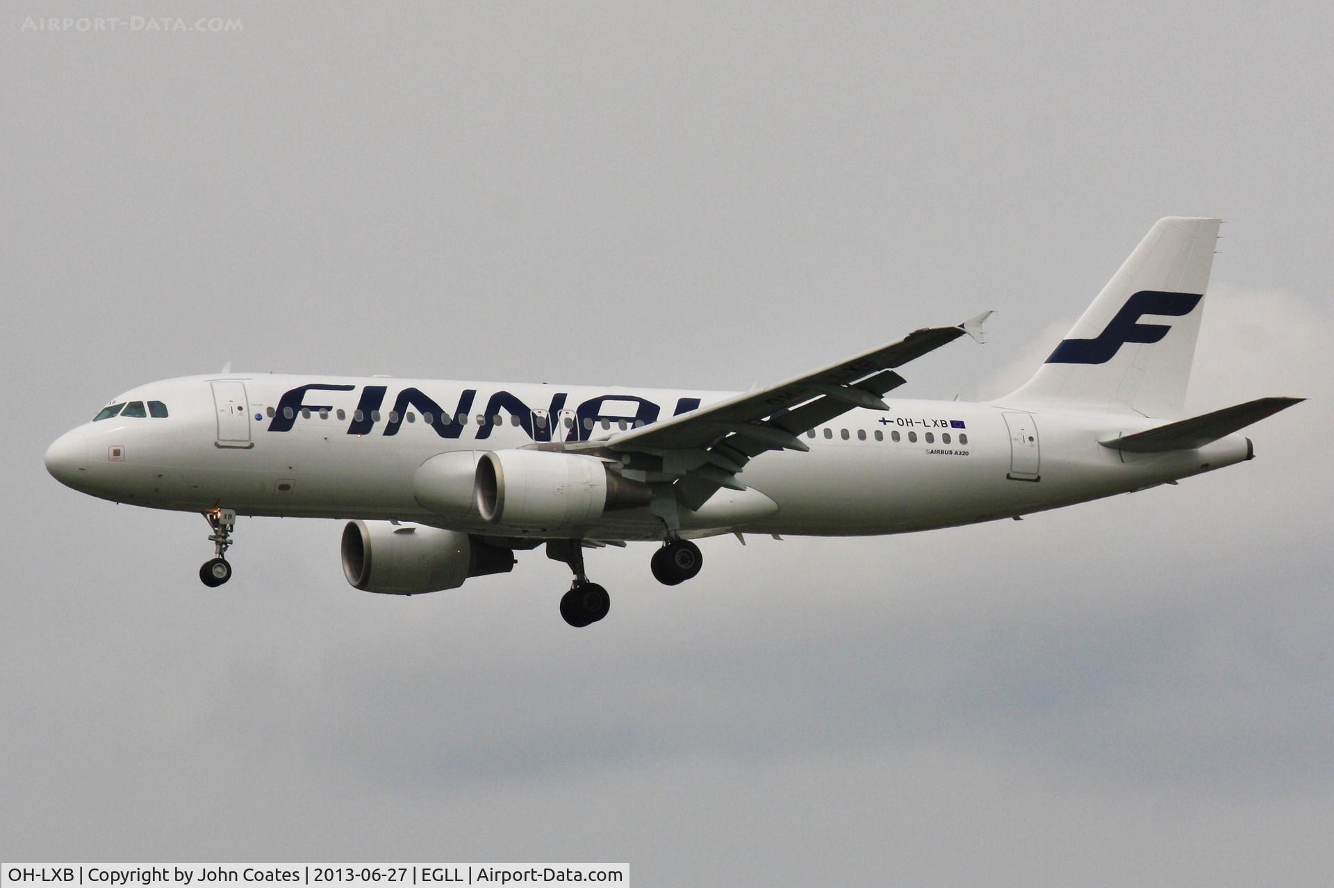 OH-LXB, 2001 Airbus A320-214 C/N 1470, Finals to 27L