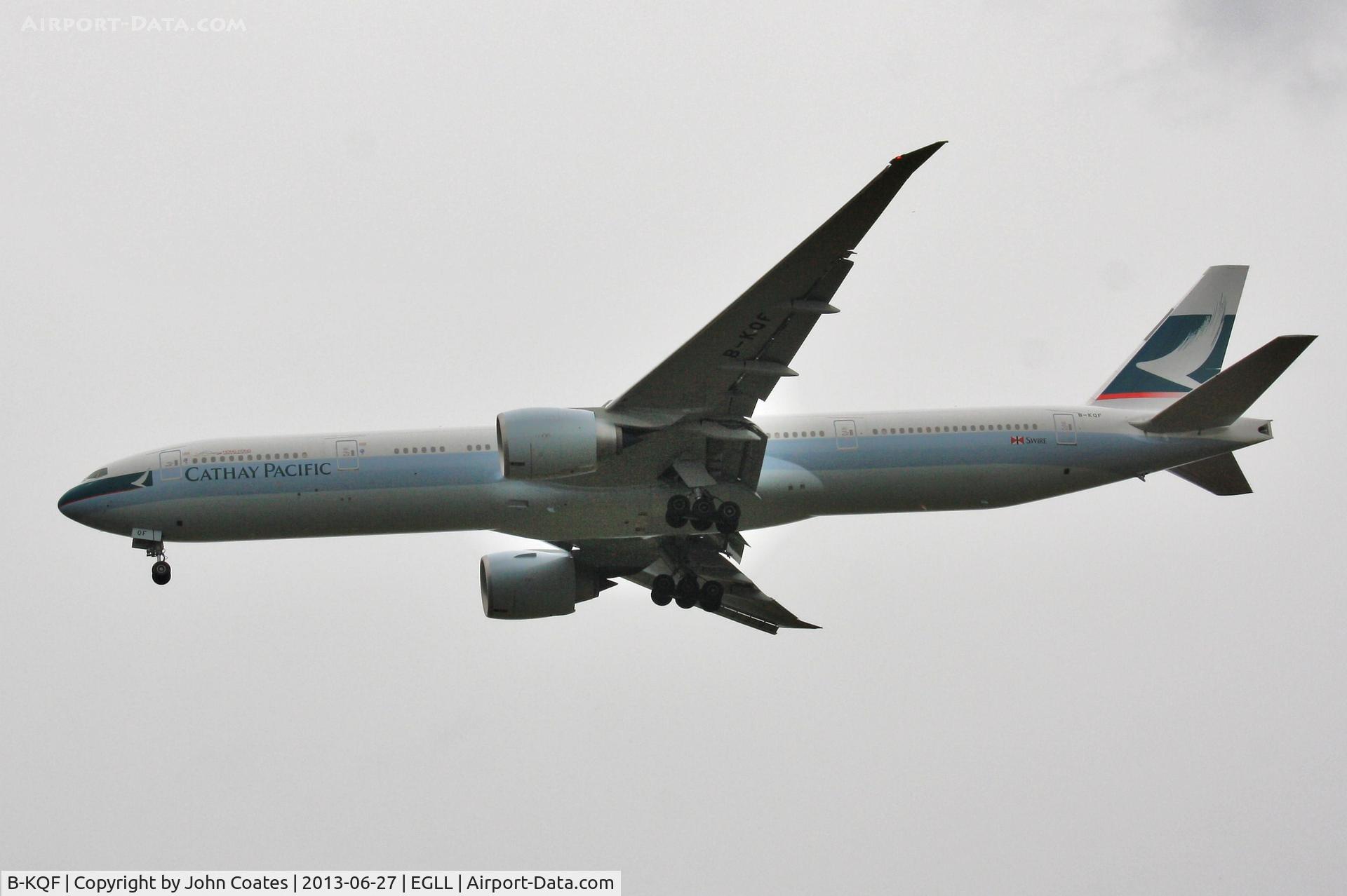 B-KQF, 2013 Boeing 777-367/ER C/N 41428, Finals to 27L