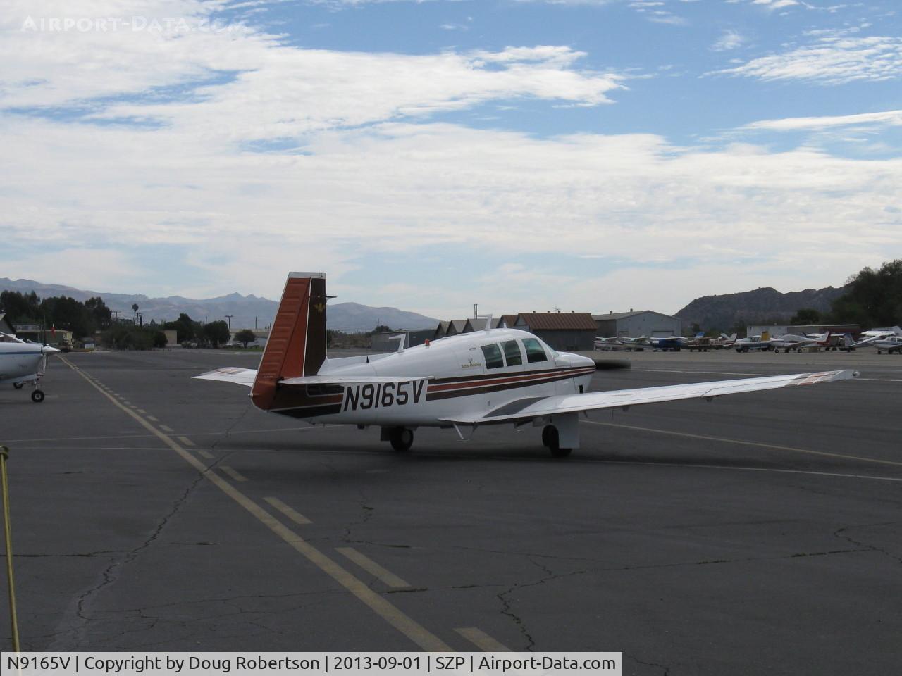 N9165V, 1969 Mooney M20F Executive C/N 690041, 1969 Mooney M20F EXECUTIVE, Lycoming IO-360-A1A 200 Hp, taxi turn