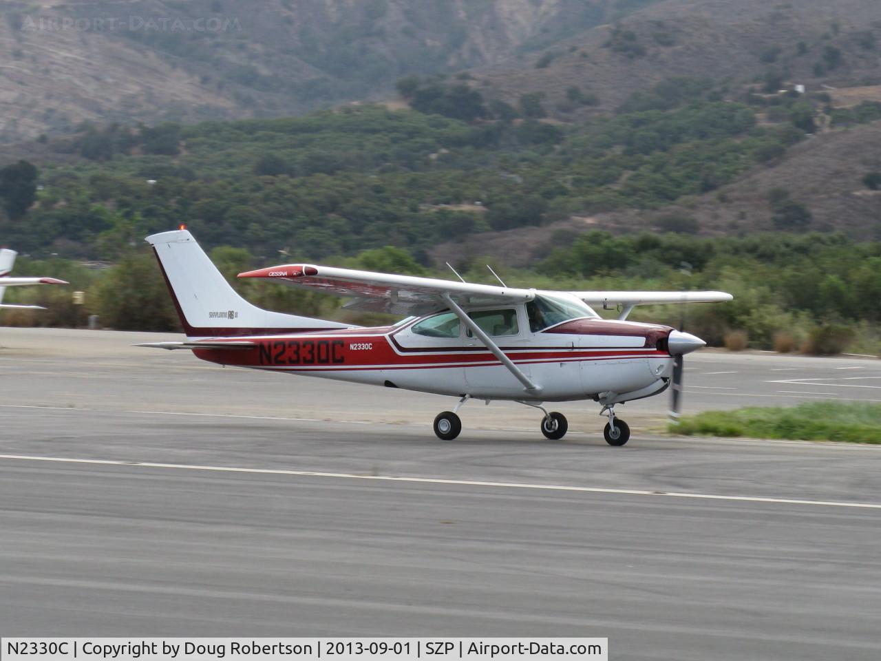 N2330C, 1978 Cessna R182 Skylane RG C/N R18200151, 1978 Cessna R182 SKYLANE RG, Lycoming O-540-J3C5D 235 Hp, landing roll Rwy 22