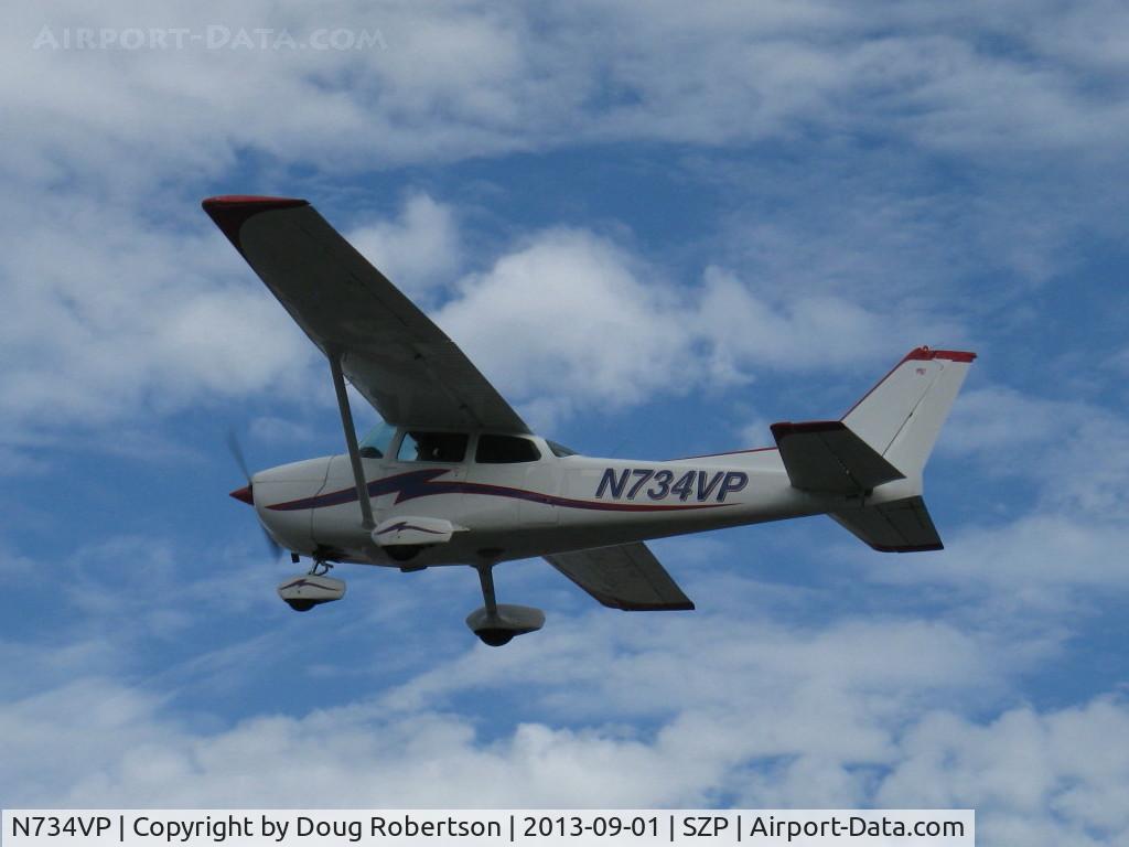 N734VP, 1977 Cessna 172N C/N 17269151, 1977 Cessna 172N SKYHAWK, Lycoming O-320-H2AD 160 Hp, takeoff climb Rwy 22
