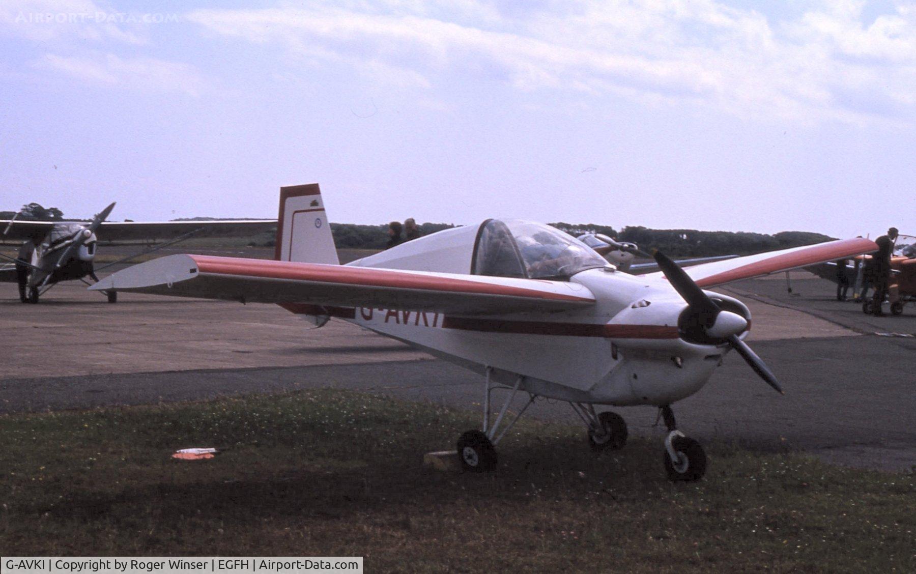 G-AVKI, 1967 Slingsby T-66 Nipper 3 C/N S102, Slingsby Nipper at Swansea Airport circa mid-1970's - early 1980's.