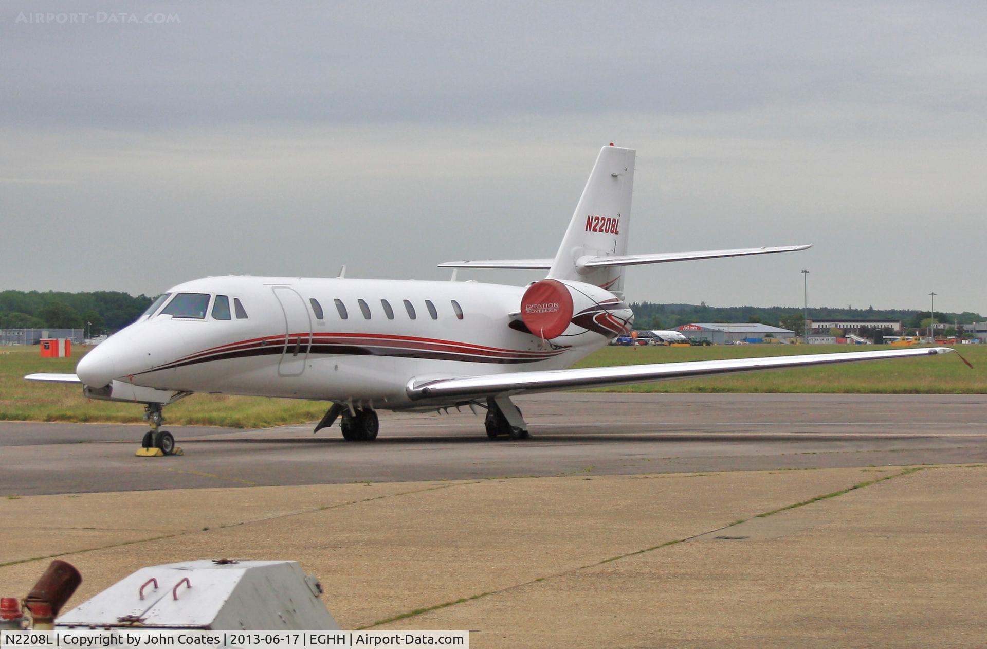 N2208L, 2008 Cessna 680 Citation Sovereign C/N 680-0211, Parked at Citation Centre