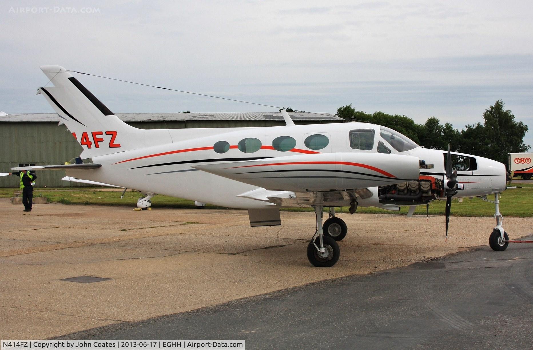 N414FZ, 1971 Cessna 414 Chancellor C/N 414-0175, Just repainted