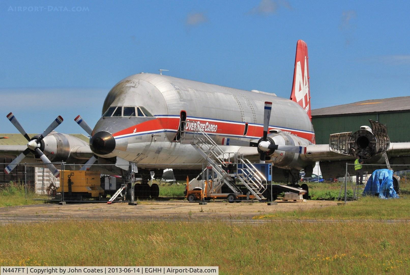 N447FT, 1969 Canadair CL-44-0 Skymonster C/N 16, Getting ready for the 4th engine