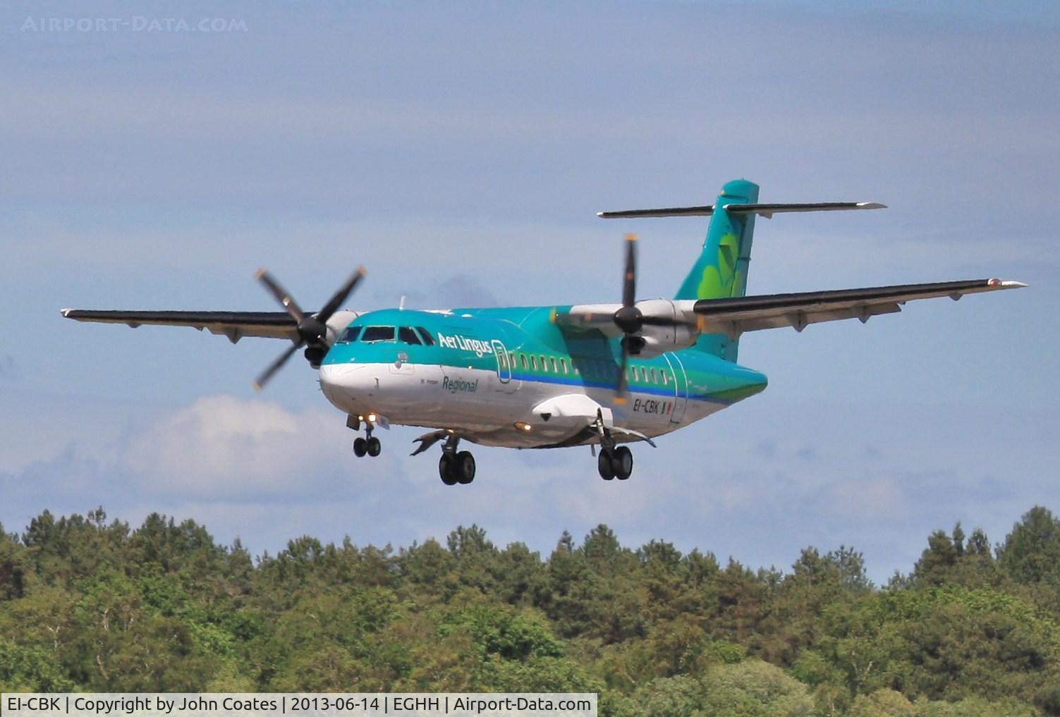 EI-CBK, 1990 ATR 42-300 C/N 199, On approach to 26