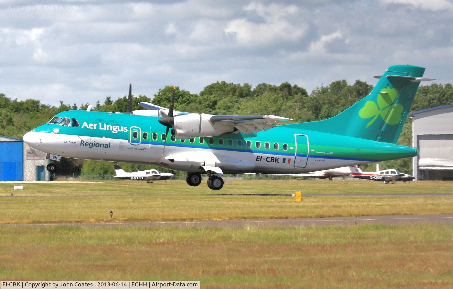 EI-CBK, 1990 ATR 42-300 C/N 199, Dublin service arriving