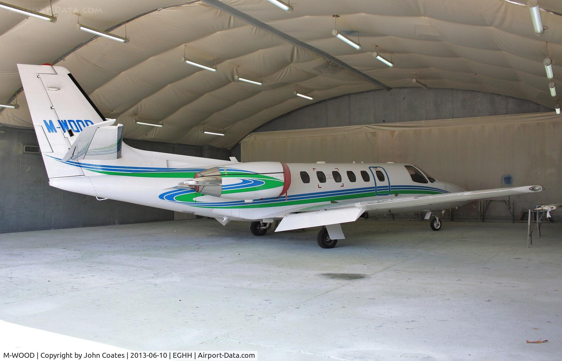 M-WOOD, 2002 Cessna 550 Citation Bravo C/N 550-1042, In the paintshop for attention.