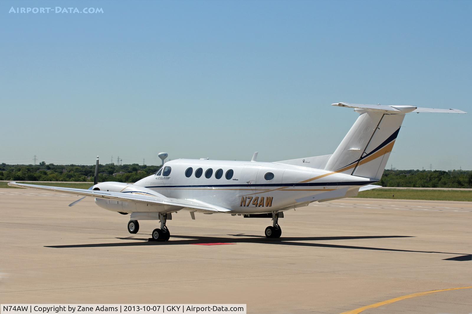 N74AW, 1985 Beech B200 King Air C/N BB-1233, At Arlington Municipal Airport