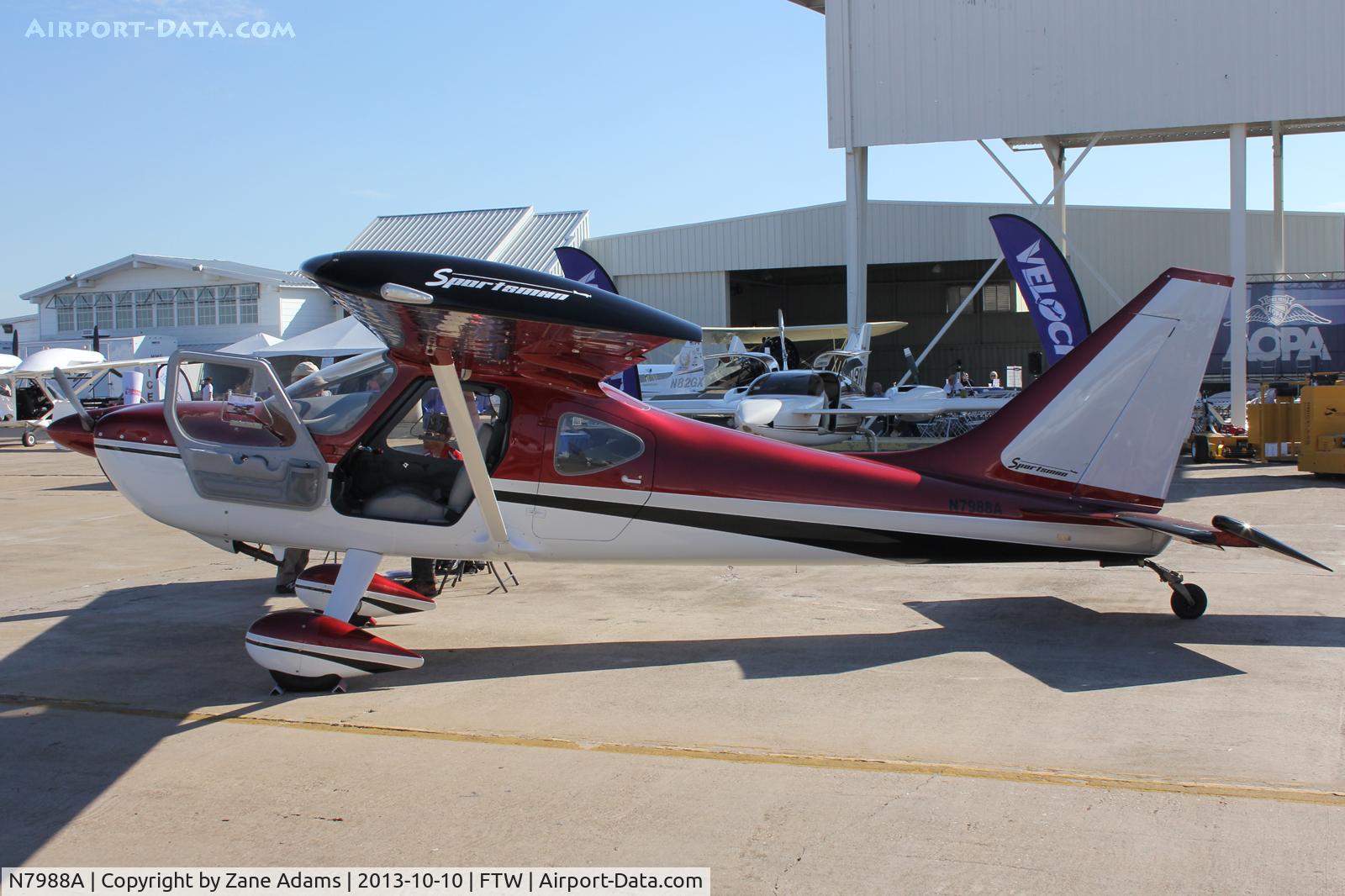 N7988A, 2013 Glasair GS-2 Sportsman C/N 7383, At AOPA Airportfest 2013 - Fort Worth, TX