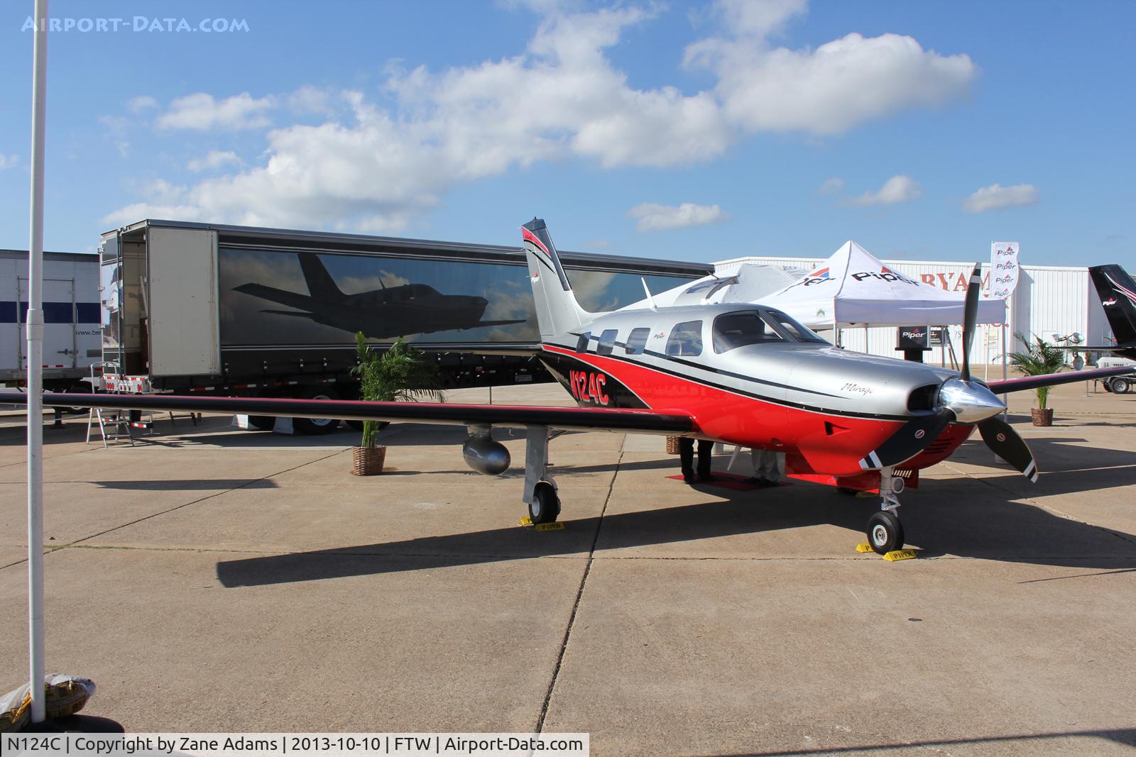N124C, 1950 Mooney M-18C C/N 204, At AOPA Airportfest 2013 - Fort Worth, TX