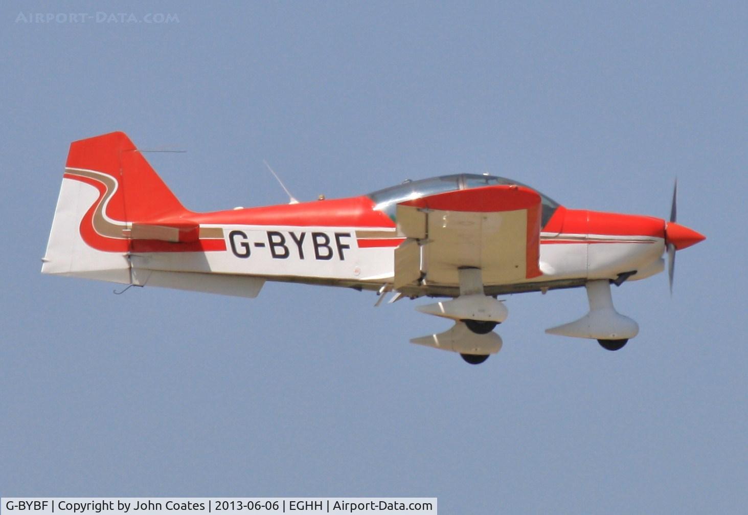 G-BYBF, 1998 Robin R-2160i Alpha Sport Alpha Sport C/N 329, Resident arriving home.