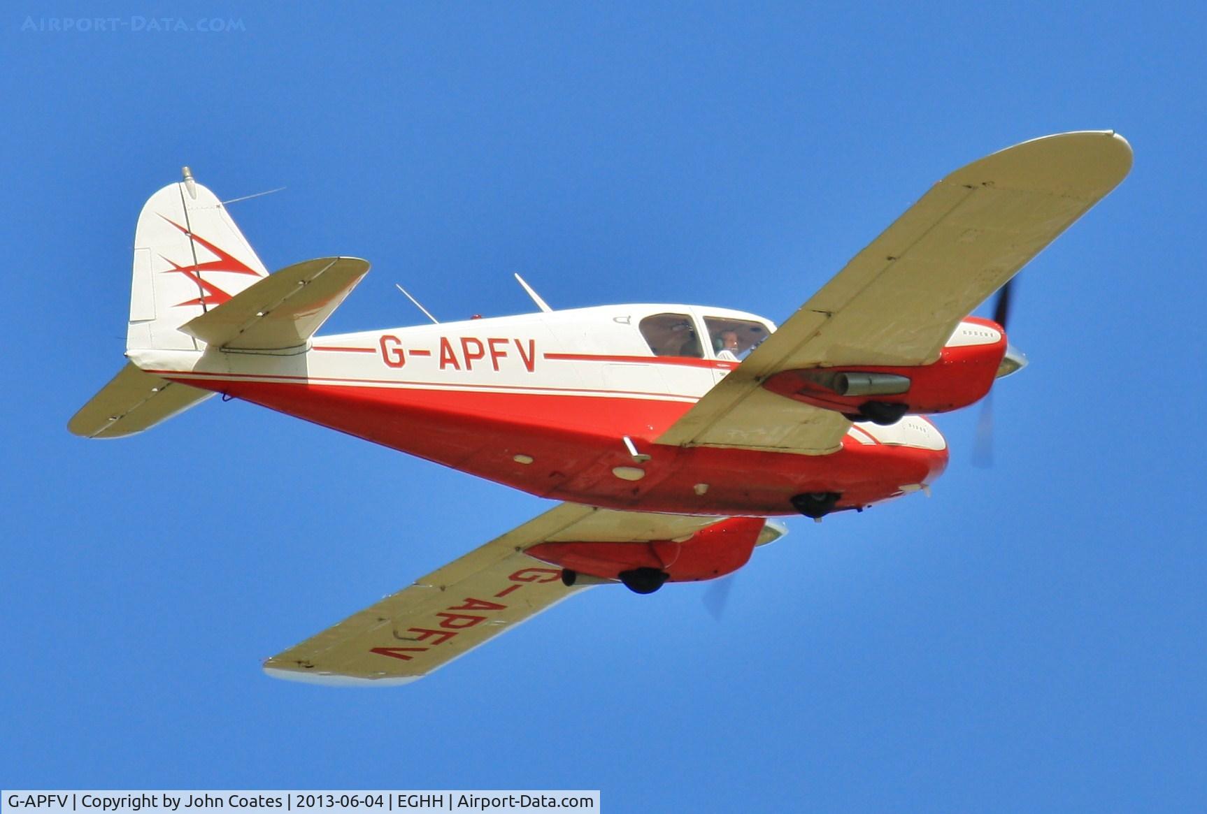 G-APFV, 1959 Piper PA-23-160 Apache C/N 23-1686, Low pass to 08